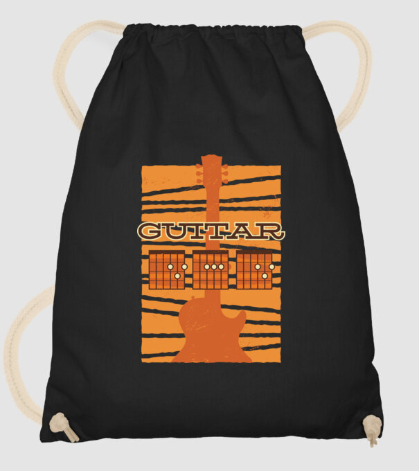 Tată chitarist model negru pe tricou