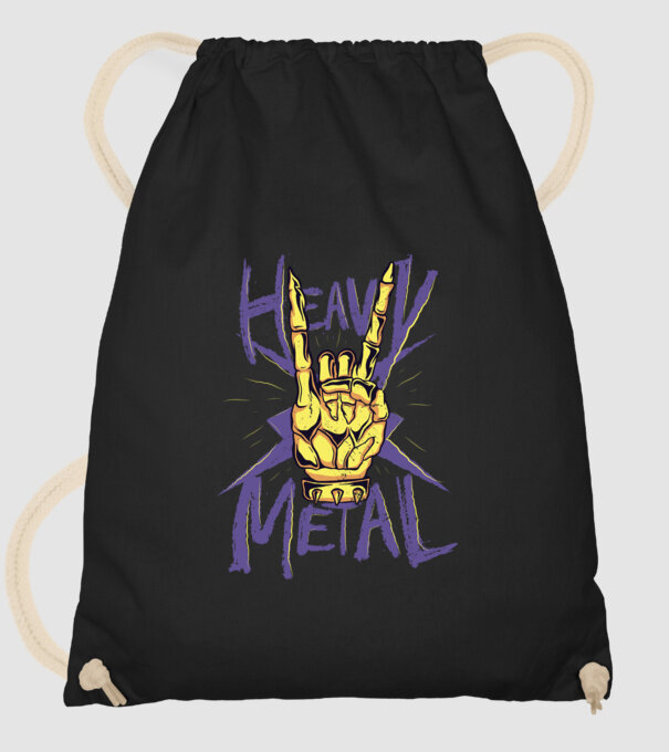 Heavy Metal model negru pe tricou
