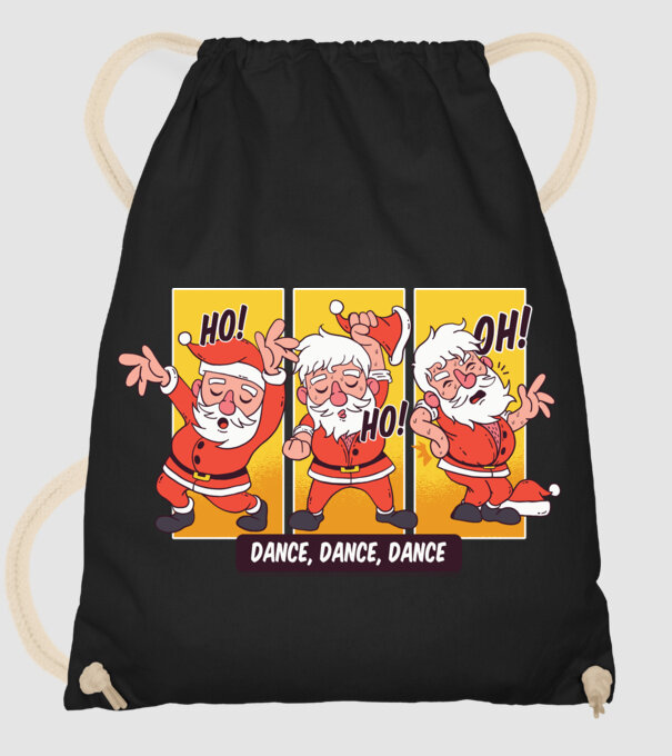 Hohoho dans Moș Crăciun model negru pe tricou