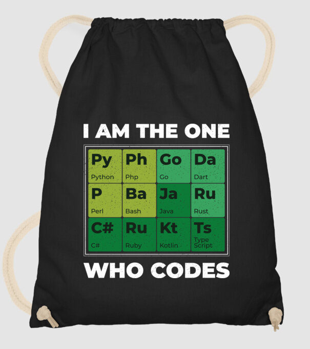 I am the one who codes tricou amuzant programator model negru pe tricou
