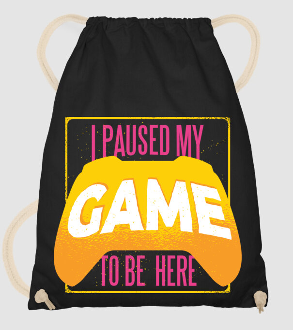 I paused my game to be here tricou amuzant Gamer model negru pe tricou