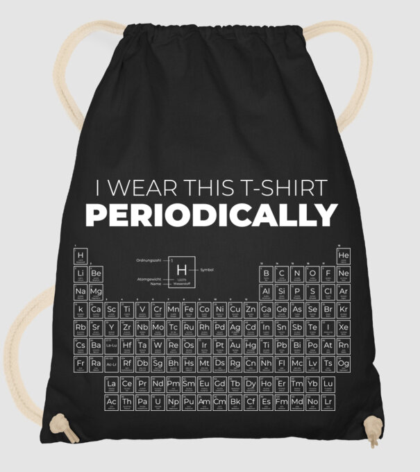 I wear this t-shirt periodically model negru pe tricou