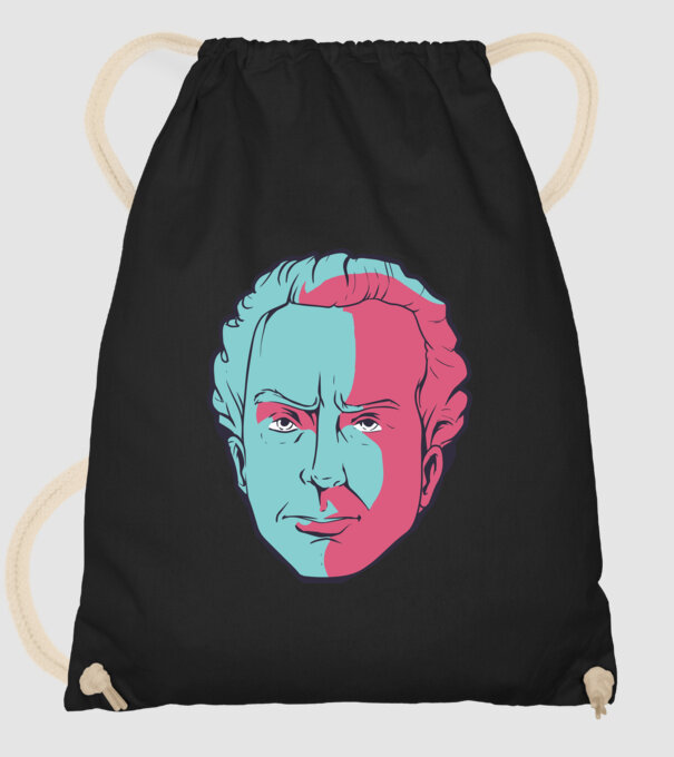 Immanuel Kant model negru pe tricou