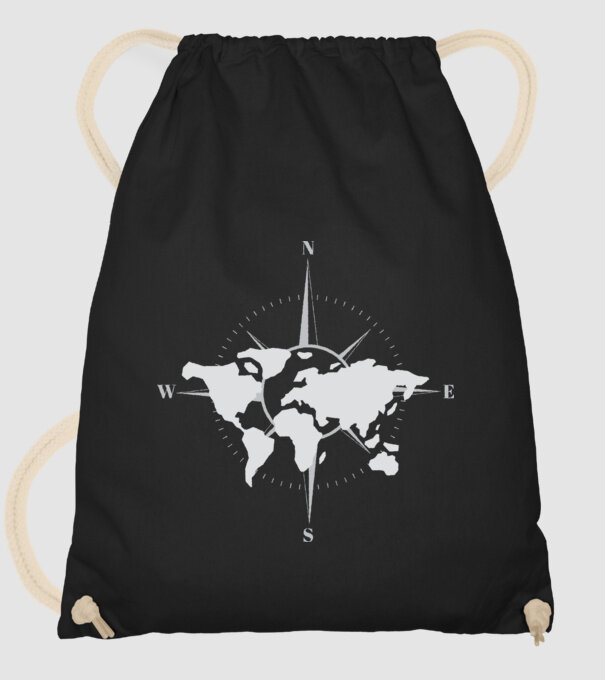 Busolă model negru pe tricou