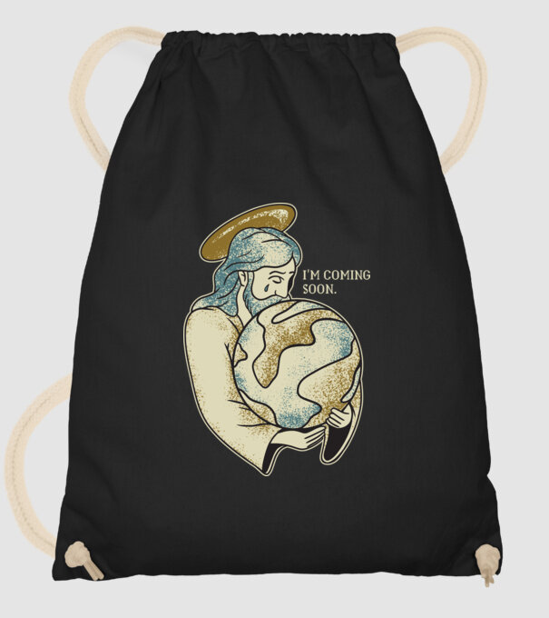 Jesus is coming soon - Isus vine în curând model negru pe tricou
