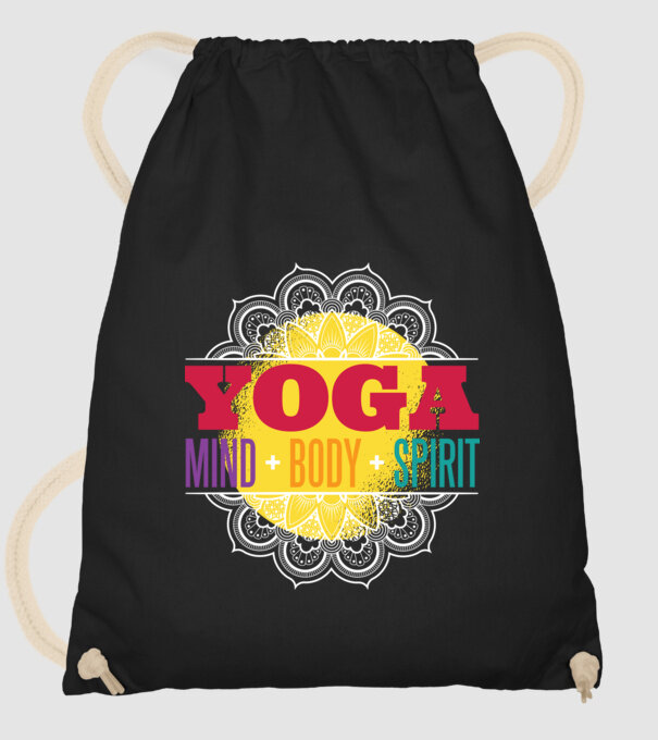 Valori yoga model negru pe tricou