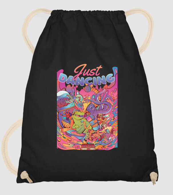 Just Dancing Fulgi de cereale model negru pe tricou