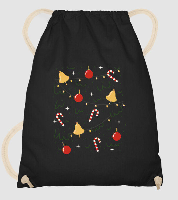 Decorații Crăciun model negru pe tricou