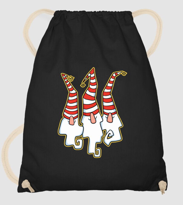Elfi de Crăciun model negru pe tricou