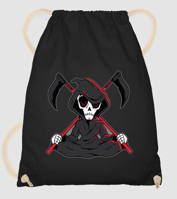 Moartea - Grim Reaper model negru pe tricou