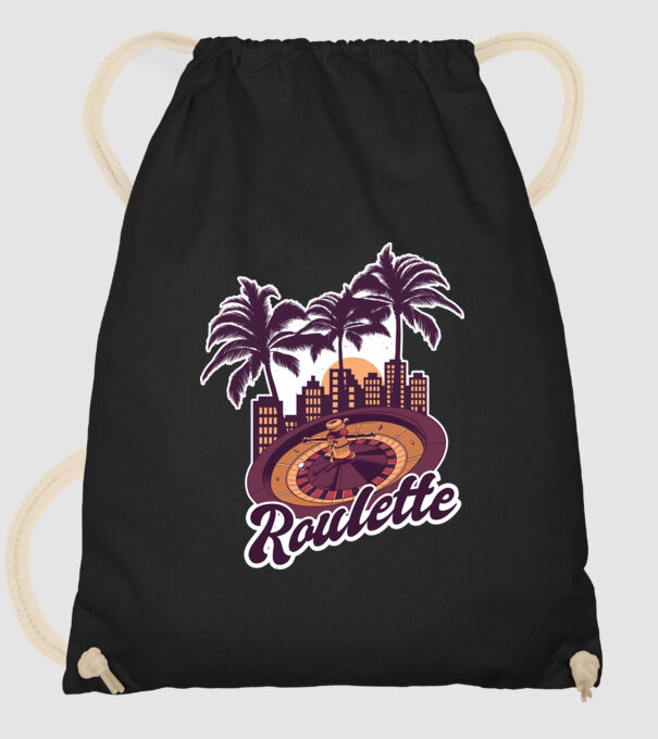 Casino Roulette model negru pe tricou