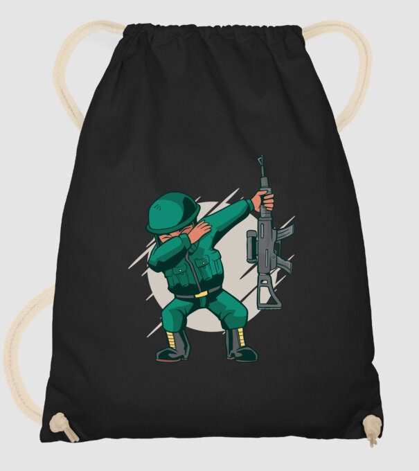 Soldat DAB model negru pe tricou