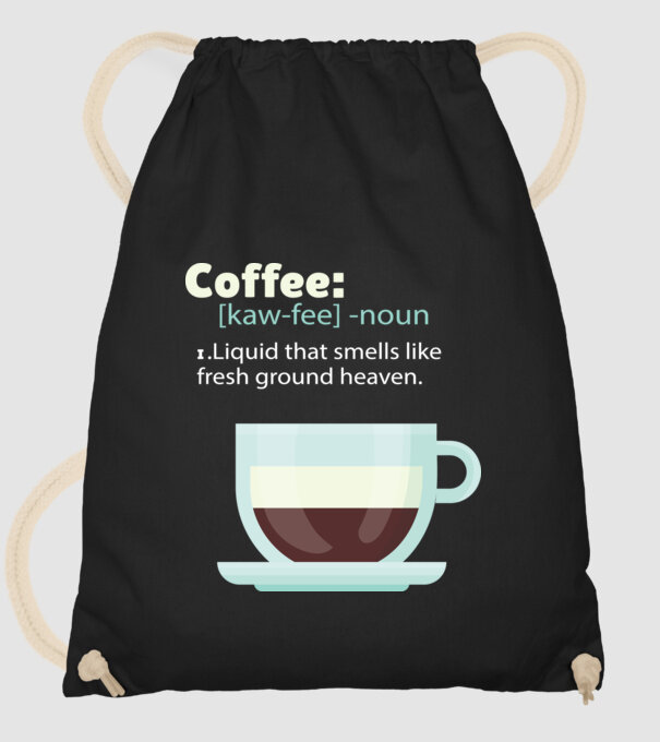 Definiție cafea model negru pe tricou
