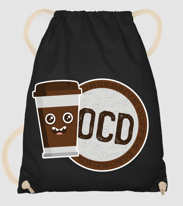 Cafea Dragoste și dependență model negru pe tricou