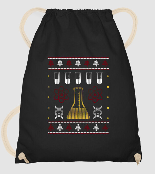 Pulover urât Chimie model negru pe tricou
