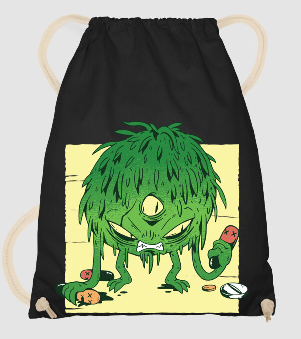 Coronavirus Monstru model negru pe tricou