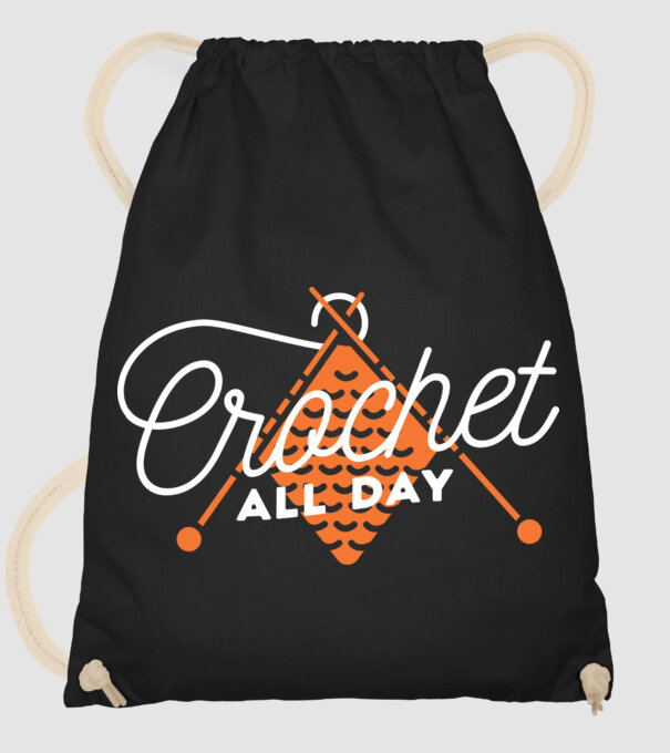Tricotat pe tot parcursul zilei model negru pe tricou