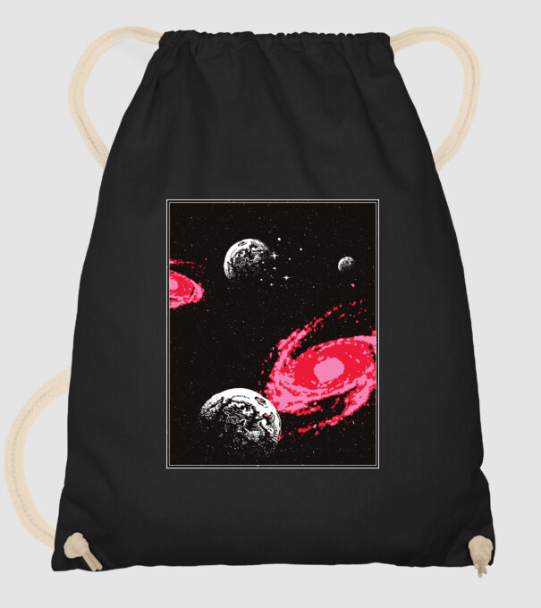 Cosmos Spațiu model negru pe tricou