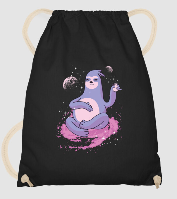 Leneș în spațiu model negru pe tricou