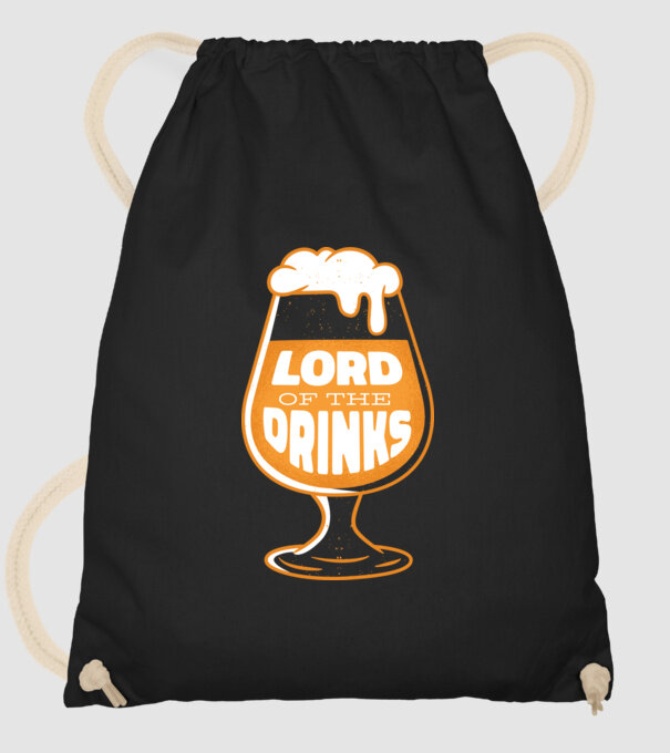 Lord of the Drinks Bere model negru pe tricou