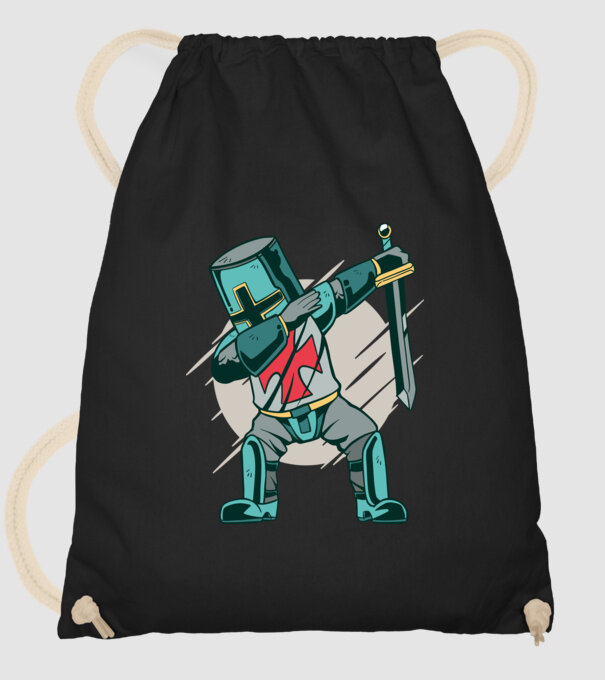 Cavaler DAB model negru pe tricou