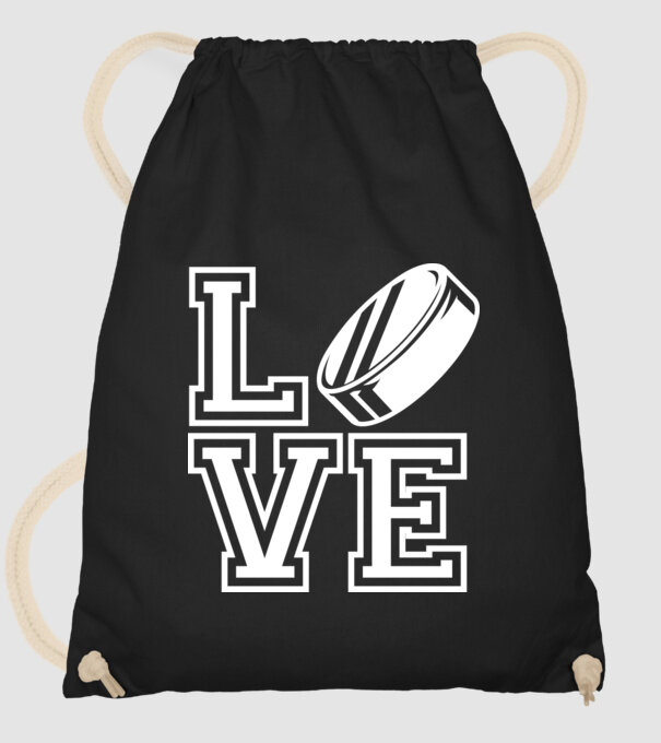 Love hochei model negru pe tricou
