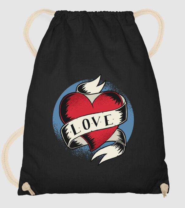 'Love Tatuaj pentru Valentine''s Day' model negru pe tricou