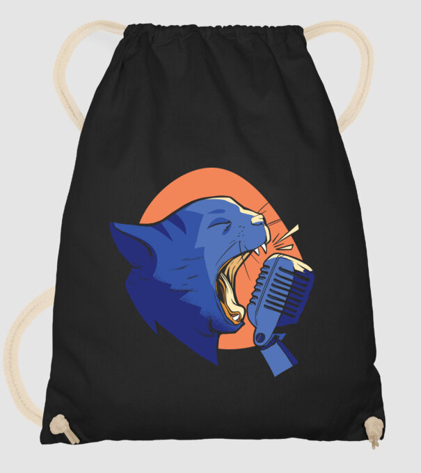 Urlet de Pisică model negru pe tricou