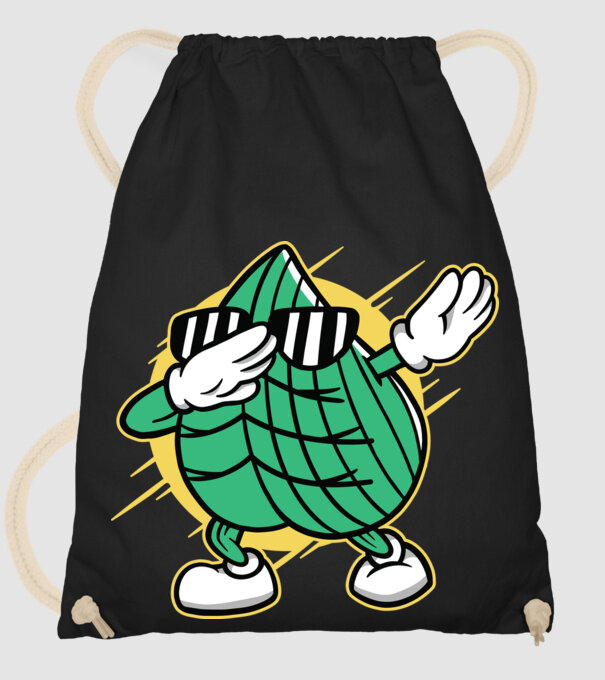 Frunză DAB cărți de joc maghiare model negru pe tricou