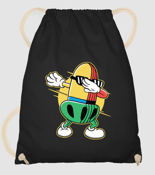 Ghindă DAB cărți de joc maghiare model negru pe tricou
