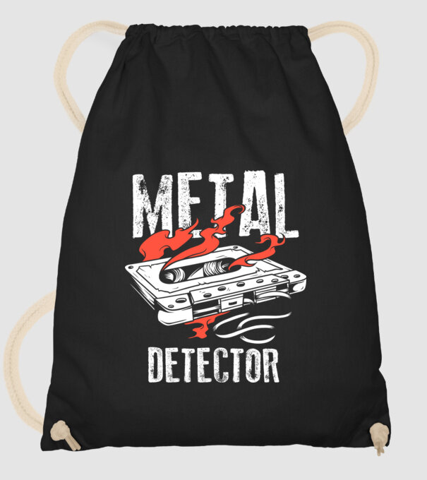 Detector de metale Casetă model negru pe tricou