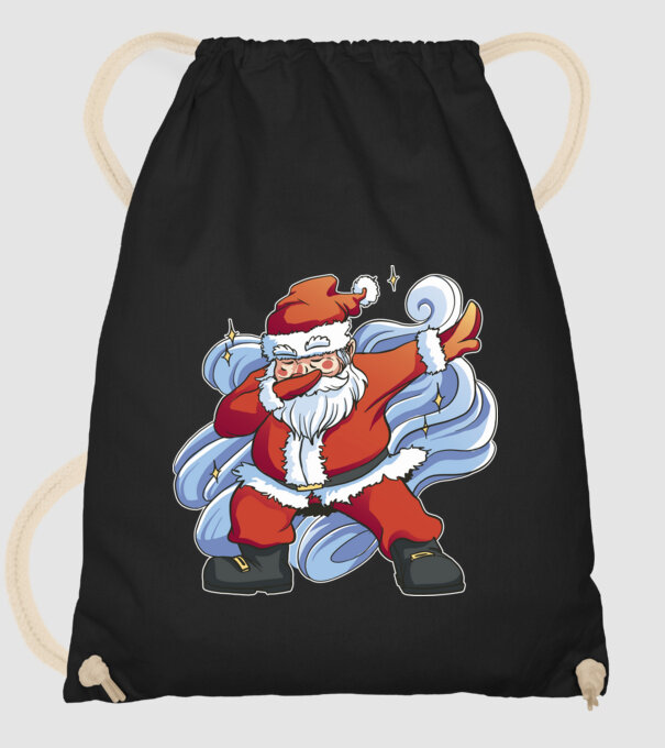 Moș Crăciun DAB pentru Crăciun model negru pe tricou