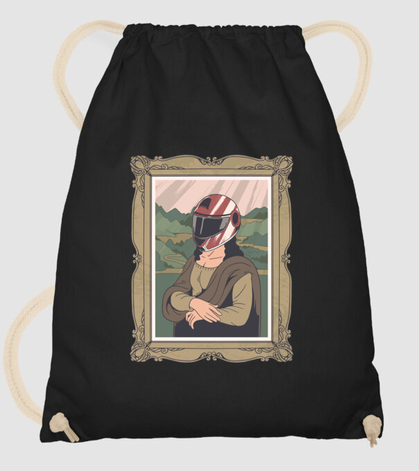 Mona Lisa Concurent model negru pe tricou