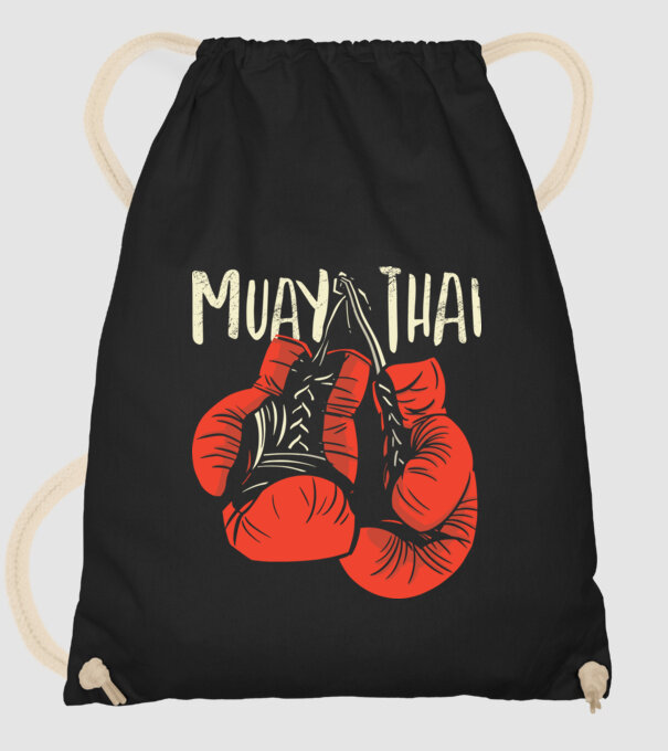 Muay Thai model negru pe tricou