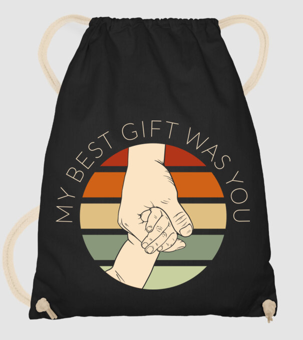 My Best Gift Was You model negru pe tricou