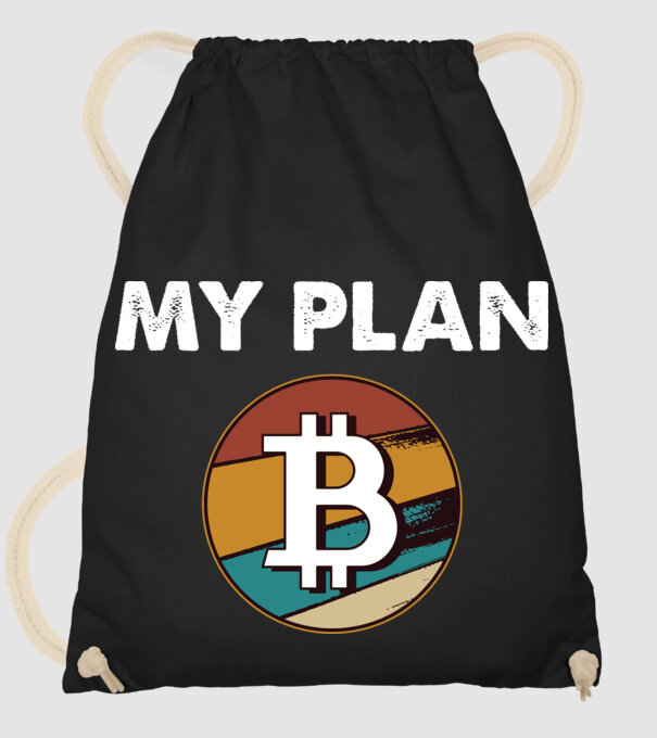 My plan B - Bitcoin model negru pe tricou