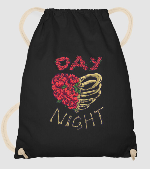 Zi vs. noapte model negru pe tricou