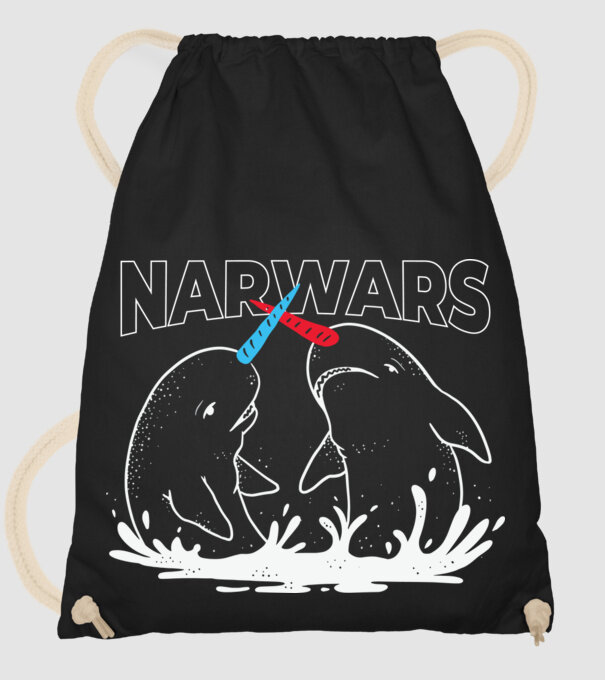 Narwars model negru pe tricou