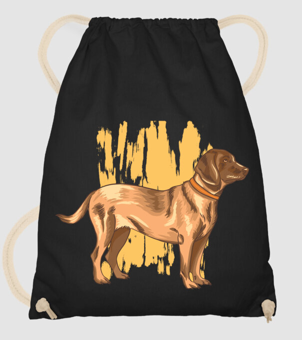 Câine de vânătoare german model negru pe tricou