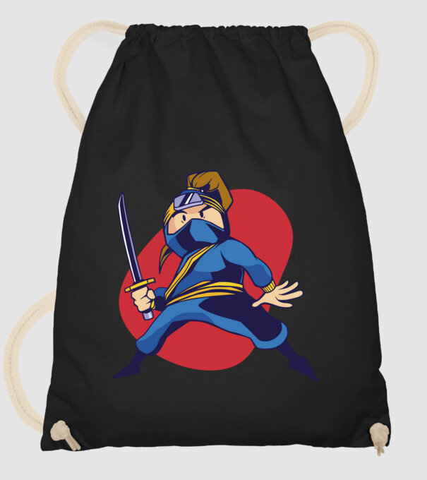 Copil Ninja model negru pe tricou