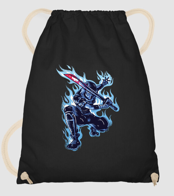 Ninja Sub Zero model negru pe tricou