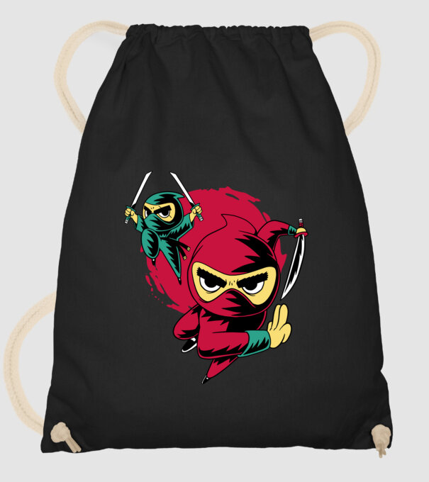 Tricou Ninja model negru pe tricou