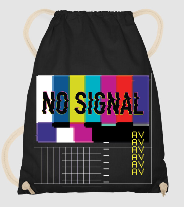 No Signal TV Eroare de transmisie model negru pe tricou