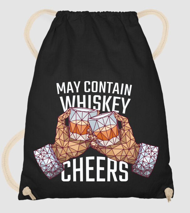 Poate conține urme de whisky model negru pe tricou
