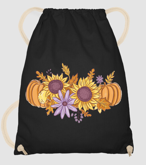 Scena de toamnă Halloween model negru pe tricou