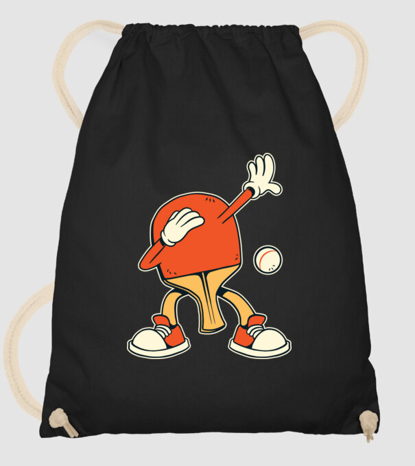 Ping Pong DAB model negru pe tricou
