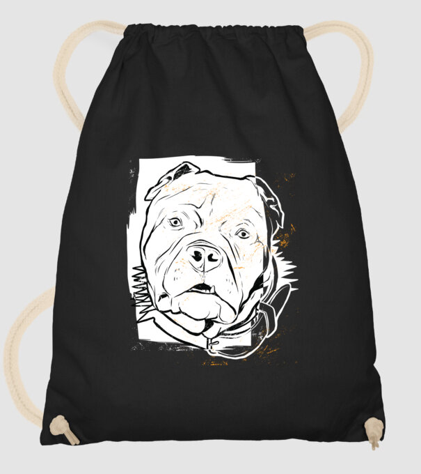 Cap Pitbull model negru pe tricou