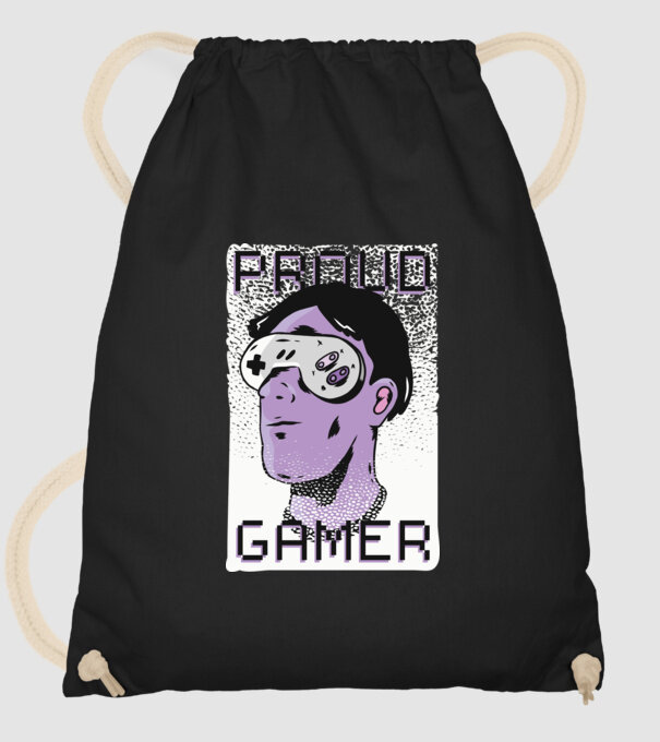 Ochelarii VR Proud Gamer model negru pe tricou