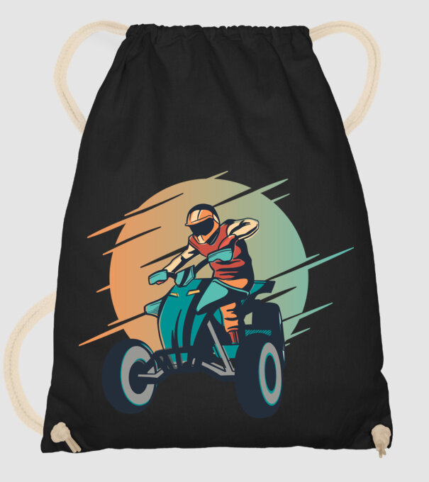 Concurent ATV model negru pe tricou