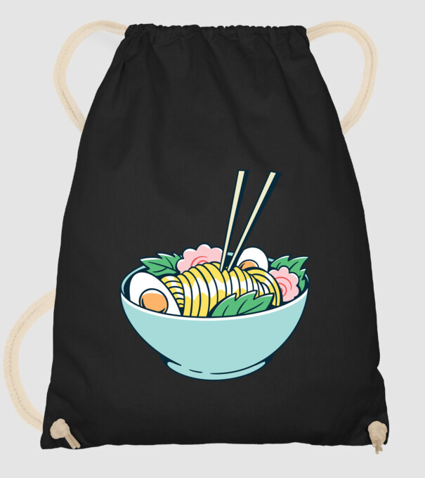 Paste Ramen model negru pe tricou